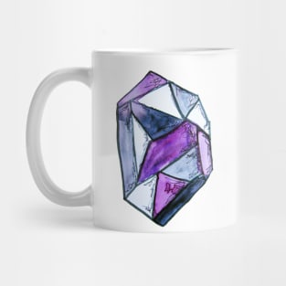 Asexual and Grey-Sexual Pride Crystal Mug